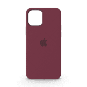 iPhone 12 Silicone Case with MagSafe Plum